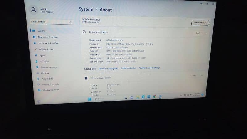 HP Elite Book 840 G4 Touch Screen 6