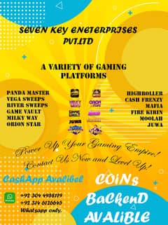 A variety of gaming platforms COINS 0