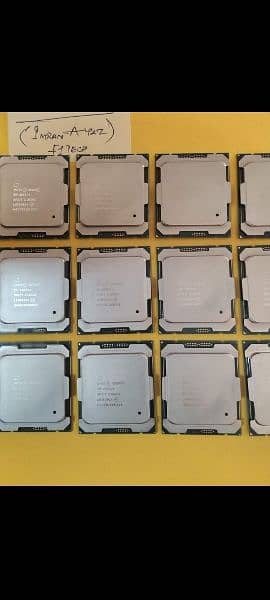 Intel Xeon Processors E5 2683 v4, 2667 V4, 2650 v4, 1650 v4, 2697 v3. 1
