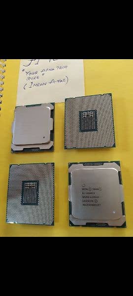 Intel Xeon Processors E5 2683 v4, 2667 V4, 2650 v4, 1650 v4, 2697 v3. 2