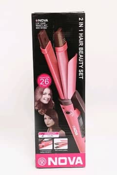 2 in 1 hair straightner+ curler