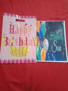 Birthday Cards with free goodie bags