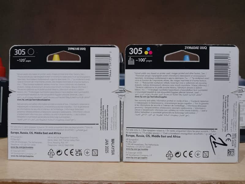 Hp 305 Black & Color Ink Cartridge (Original) 4