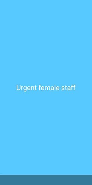 Urgent male female staff required for office 0