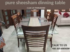 6 seater dinning table / dinning table / pure wooden dinning table