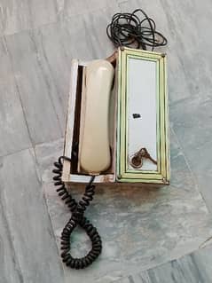 PTCL phone with box two keys and Phone stand 0