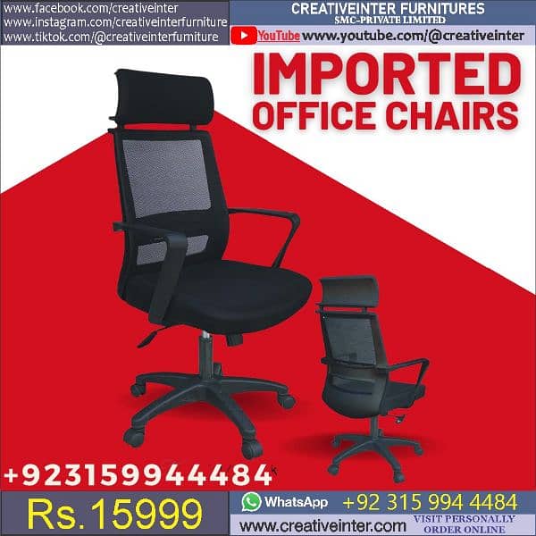 office chair Revolving chair high back mesh chair furniture table stud 6