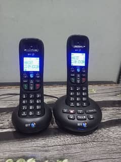 UK imported bt twin cordless phone with intercom answer machine