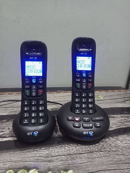 UK imported bt twin cordless phone with intercom answer machine 0