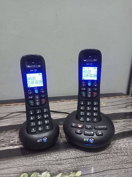 UK imported bt twin cordless phone with intercom answer machine 4