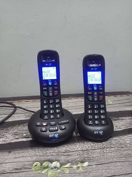 UK imported bt twin cordless phone with intercom answer machine 7