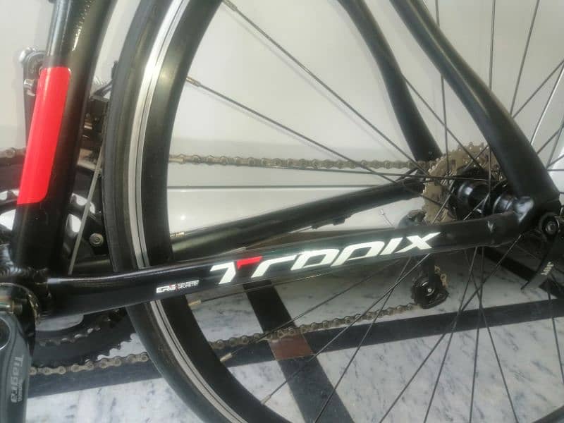 tropix madrid aero race road bike/bicycle with all accessories 2