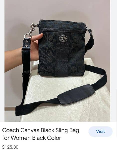 Coach Sutton Signature Swingpack in black 3