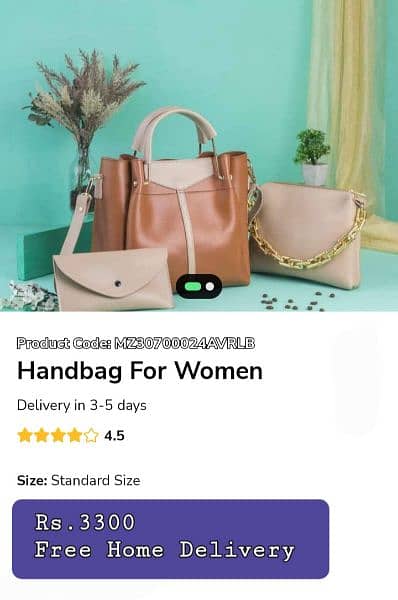 Ladies hand bags  ( free home delivery  ) 3
