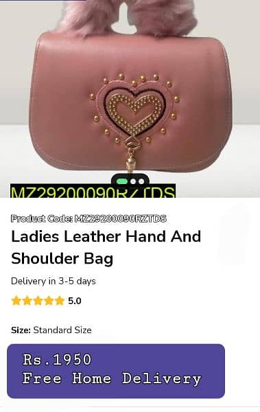 Ladies hand bags  ( free home delivery  ) 9