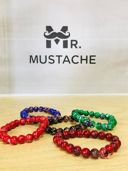 Stone Beads Brecelets | Unisex | Mr. Mustache 1
