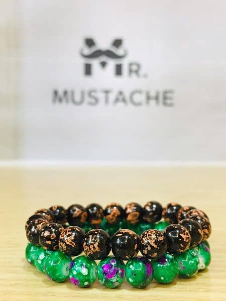 Stone Beads Brecelets | Unisex | Mr. Mustache 2