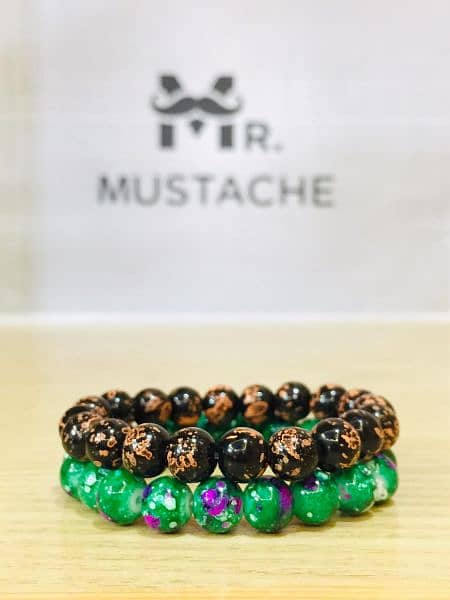 Stone Beads Brecelets | Unisex | Mr. Mustache 9