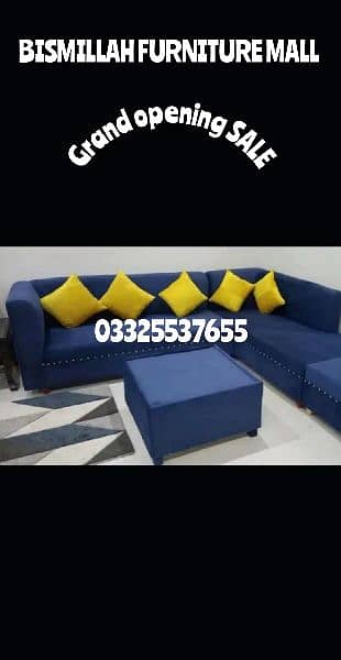 BISMILLAH FURNITURE MALL OFFERS LOOT MARR SALE on L SHAPE SOFA SET 2