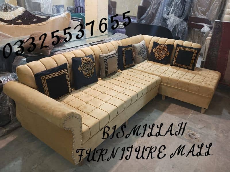 BISMILLAH FURNITURE MALL OFFERS LOOT MARR SALE on L SHAPE SOFA SET 15