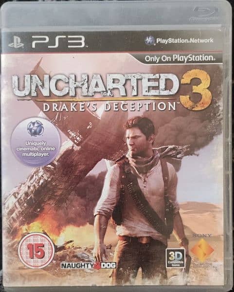 PS3 games CDs availables uncharted 3, & call of duty MW2 0