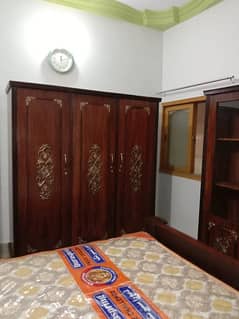 4 PIECES  WOOD FURTNITURE WITHOUT MATRESS HEAVY SETS