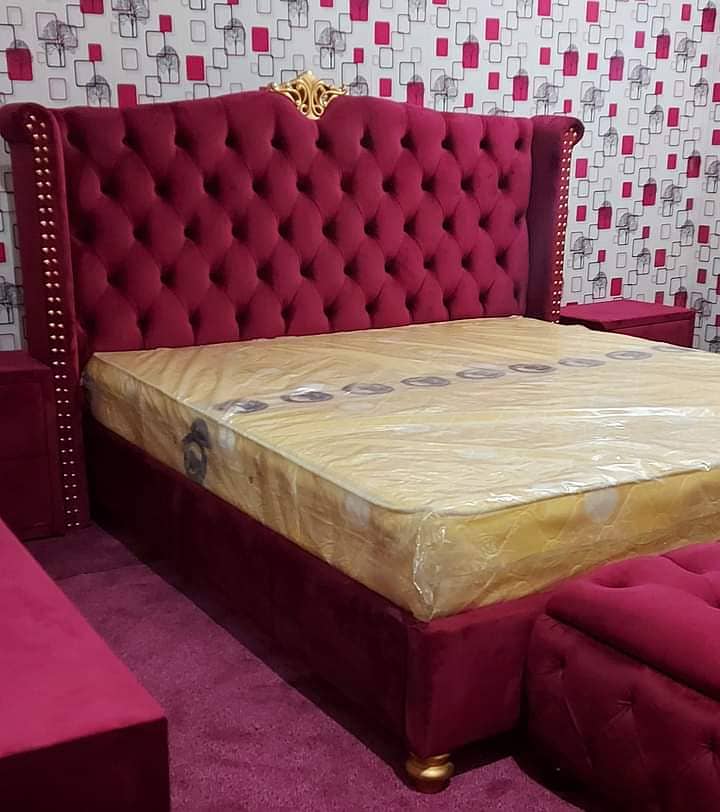 bed / bed set /Bed room furniture/Double bed for sale 17