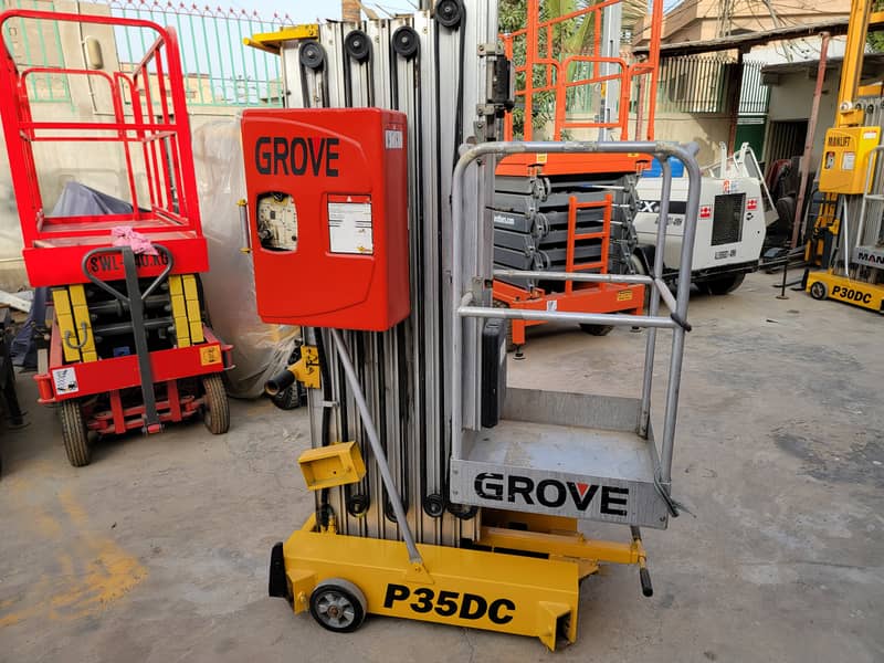 GROVE P35DC Vertical Mast Lift Man Lift Scissor Lift for Sale in KHI 8