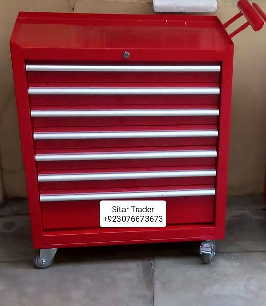 Tool trolley box in Faisalabad,Pakistan

7 drawer tool trolley box 1