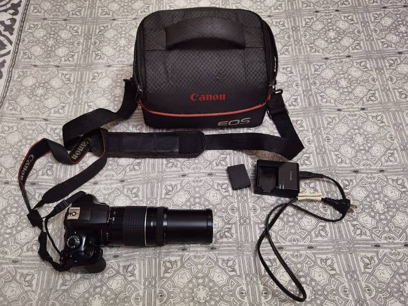 Canon Dslr Camera For Sale in Sargodha Model 1300d with 75-300mm  lens 0