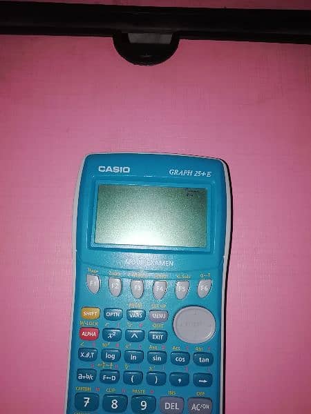Calculator Casio Graph 25+E Mode Examen 3