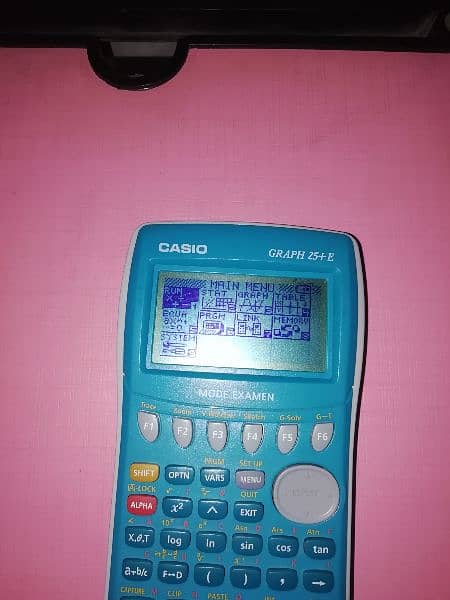 Calculator Casio Graph 25+E Mode Examen 5