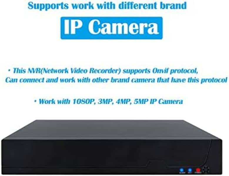 REVODATA 8CH POE NVR, HD Network Video Recorder 1080P/3, 4 & 5MP 6