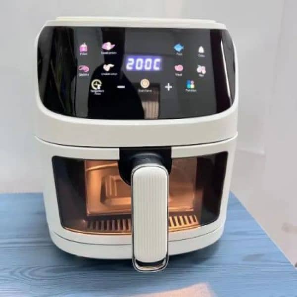 NEW SILVER CREST 8 LITER LARGE AIR FRYER LCD TOUCH DISPLAY AIRFRYER 2