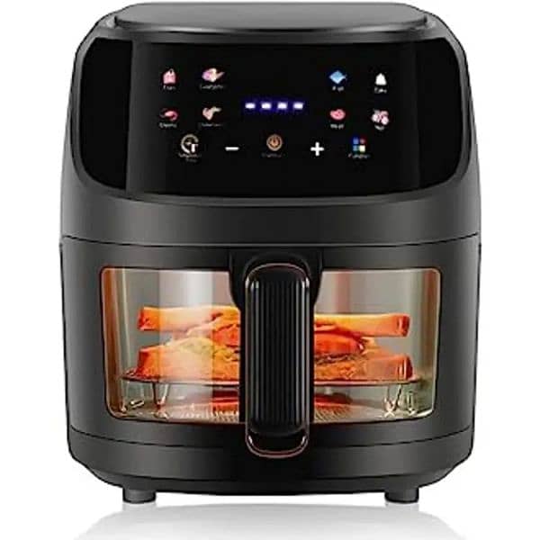 NEW SILVER CREST 8 LITER LARGE AIR FRYER LCD TOUCH DISPLAY AIRFRYER 19