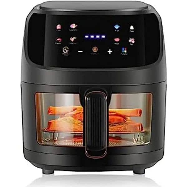 NEW SILVER CREST AIR FRYER 8 LITER LARGE  LCD TOUCH DISPLAY AIRFRYER 19