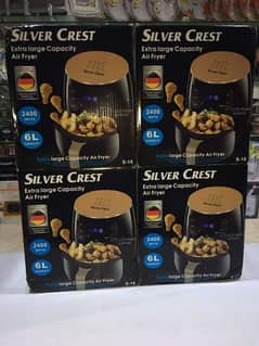 NEW SILVER CREST 6 LITER LARGE AIR FRYER LCD TOUCH DISPLAY AIRFRYER 0
