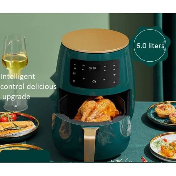 NEW SILVER CREST 6 LITER LARGE AIR FRYER LCD TOUCH DISPLAY AIRFRYER 11