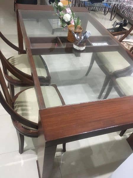 Wooden Dinning Table with 8 chairs 3