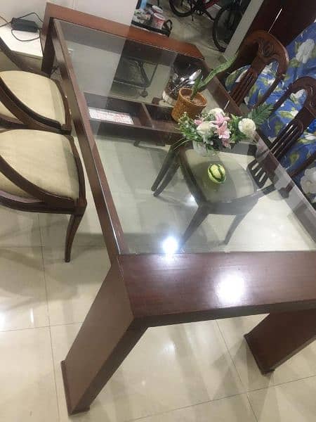 Wooden Dinning Table with 8 chairs 4