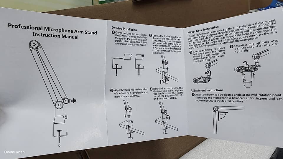 Imported Boom Arm Mic Stand for Studio 5