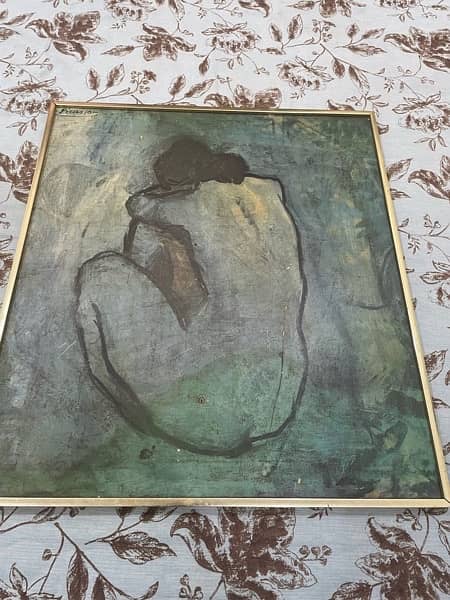 Picasso  "Nu De Dos Assis" framed painting 1