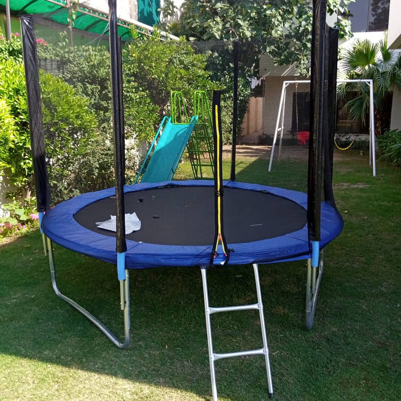 Trampoline with net and ladder available in 16 14 12 10 6 5 feet 1