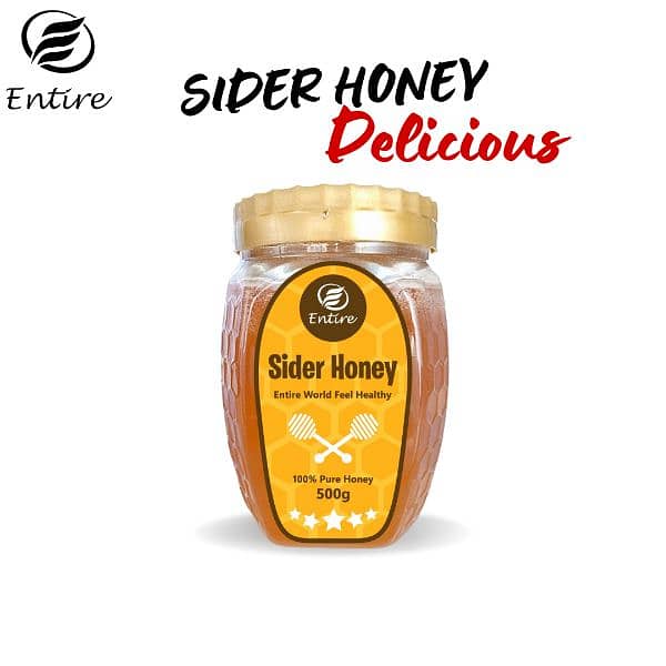 Natural Sider Honey 500g - Entire - 100% Organic & Pure 1