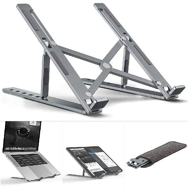 Laptop Stand Creative Folding Storage Bracket Aluminum Metal 1