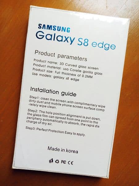 "Samsung Galaxy S8 edge original 3D Curved Glass Screen" 1