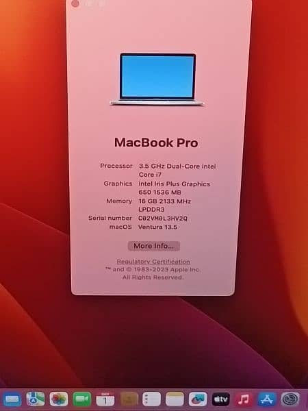 MACBOOK PRO 2017 CTO MODLE 13 INCH TOUCHBAR I7 3.5 16GB 256GB SSD 1