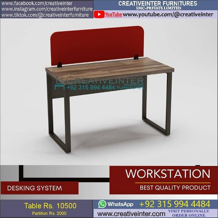 Office workstation table front desk chair meeting Furniture conference 2