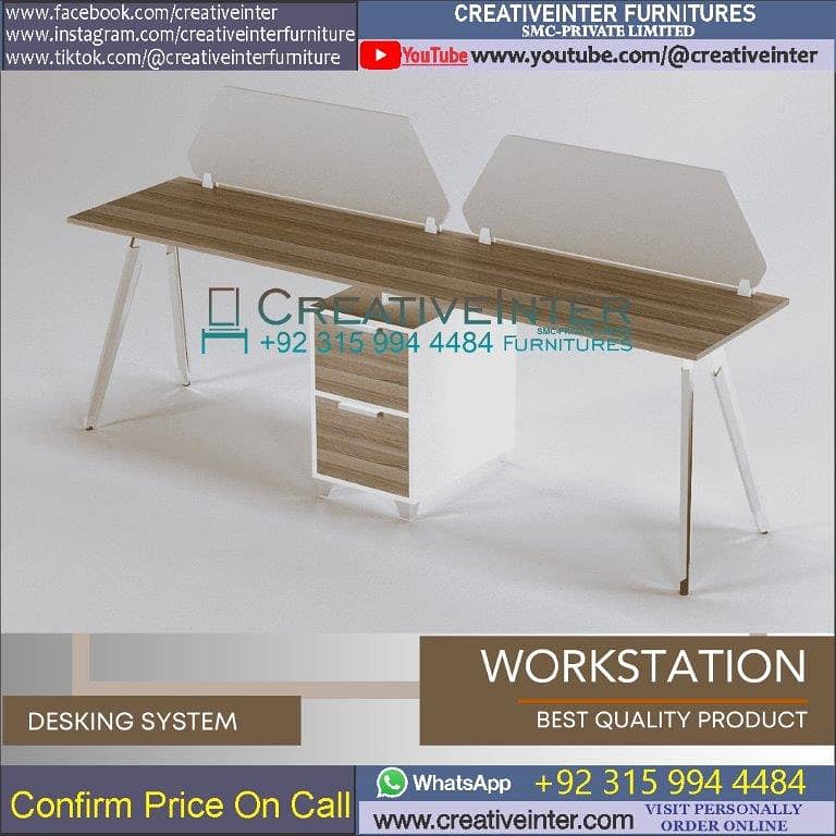 Office workstation table front desk chair meeting Furniture conference 5