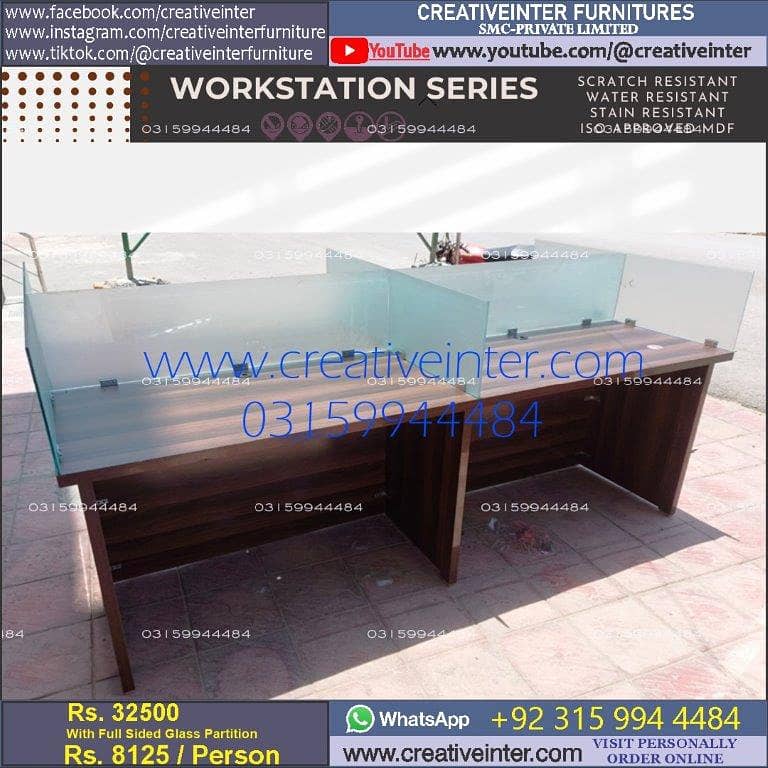 Office workstation table front desk chair meeting Furniture conference 6